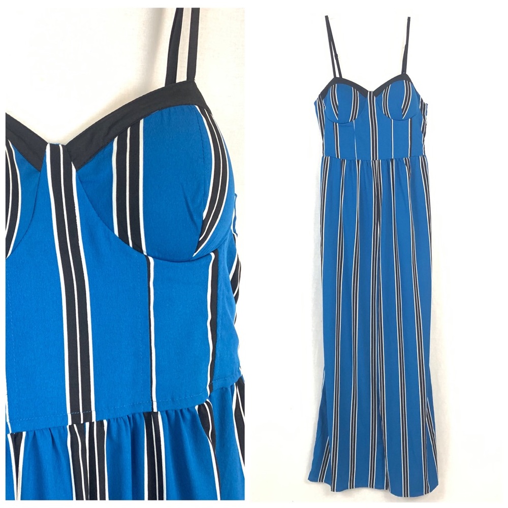 Band of Gypsies Striped Sweetheart Jumpsuit NWT